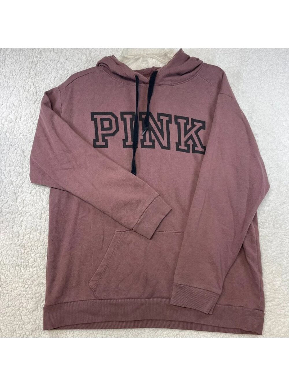 PINK Victoria's Secret Mauve Pullover Hoodie Sweatshirt Medium